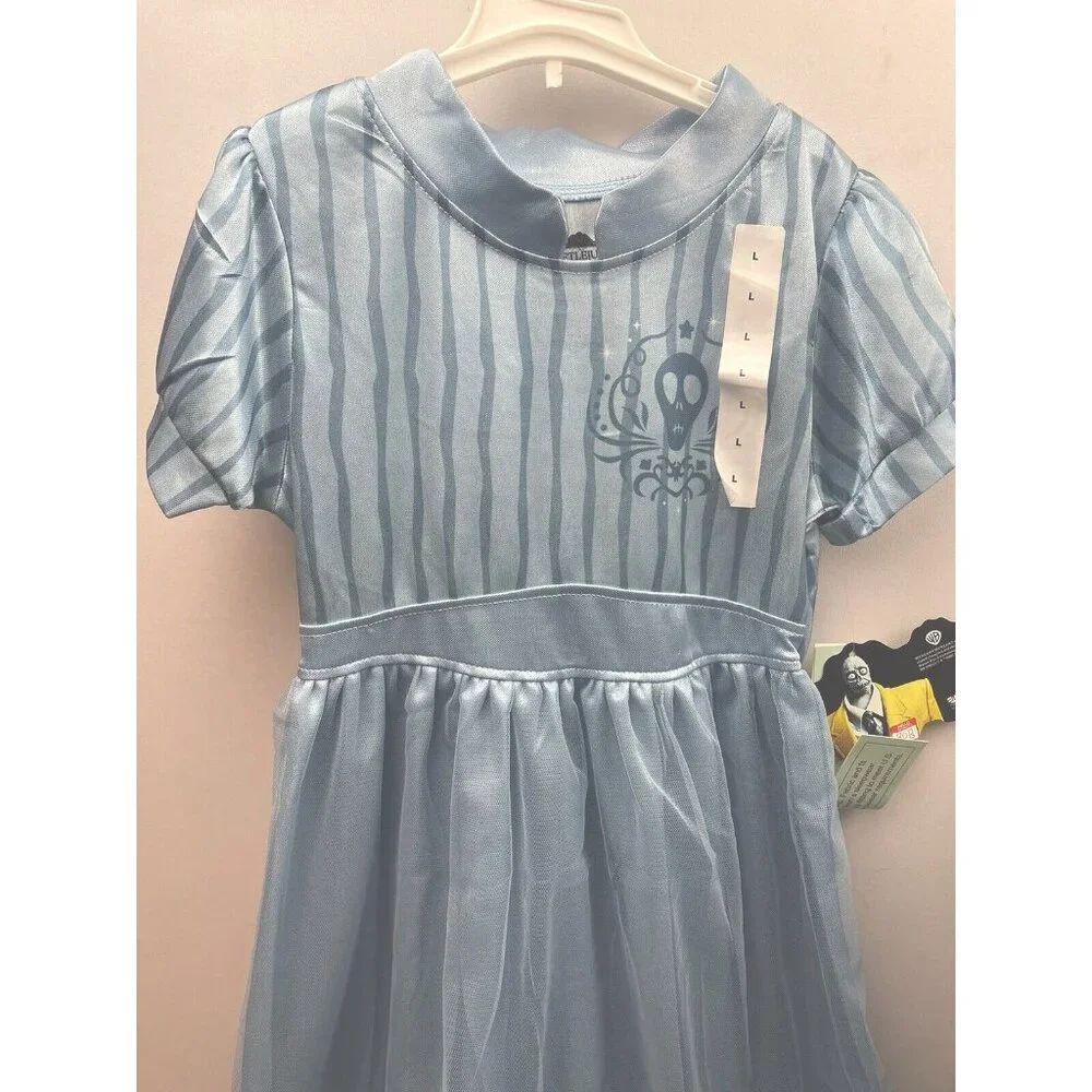 Girl's Beetlejuice Astrid dress-up Nightgown Bue Size XS, S, M